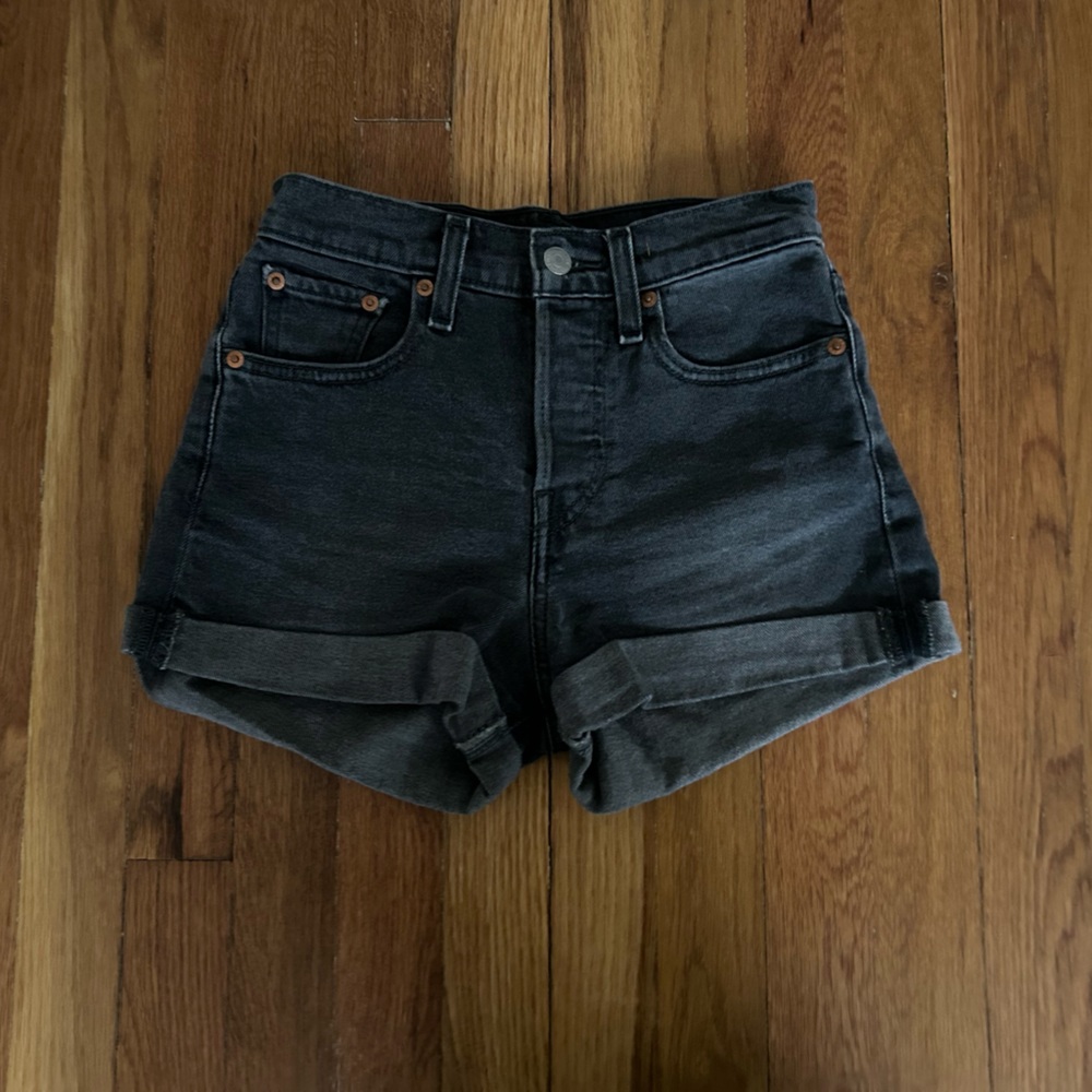 Levi's cuffed denim shorts